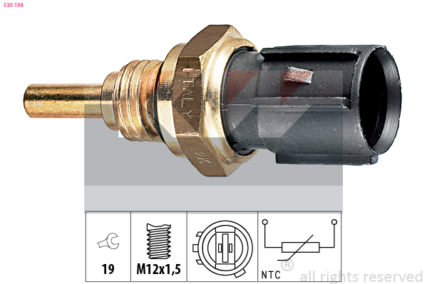 Senzor,temperatura ulei 530 198 KW